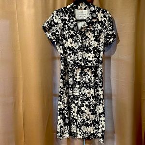 Sag Harbor black and white flowered dress